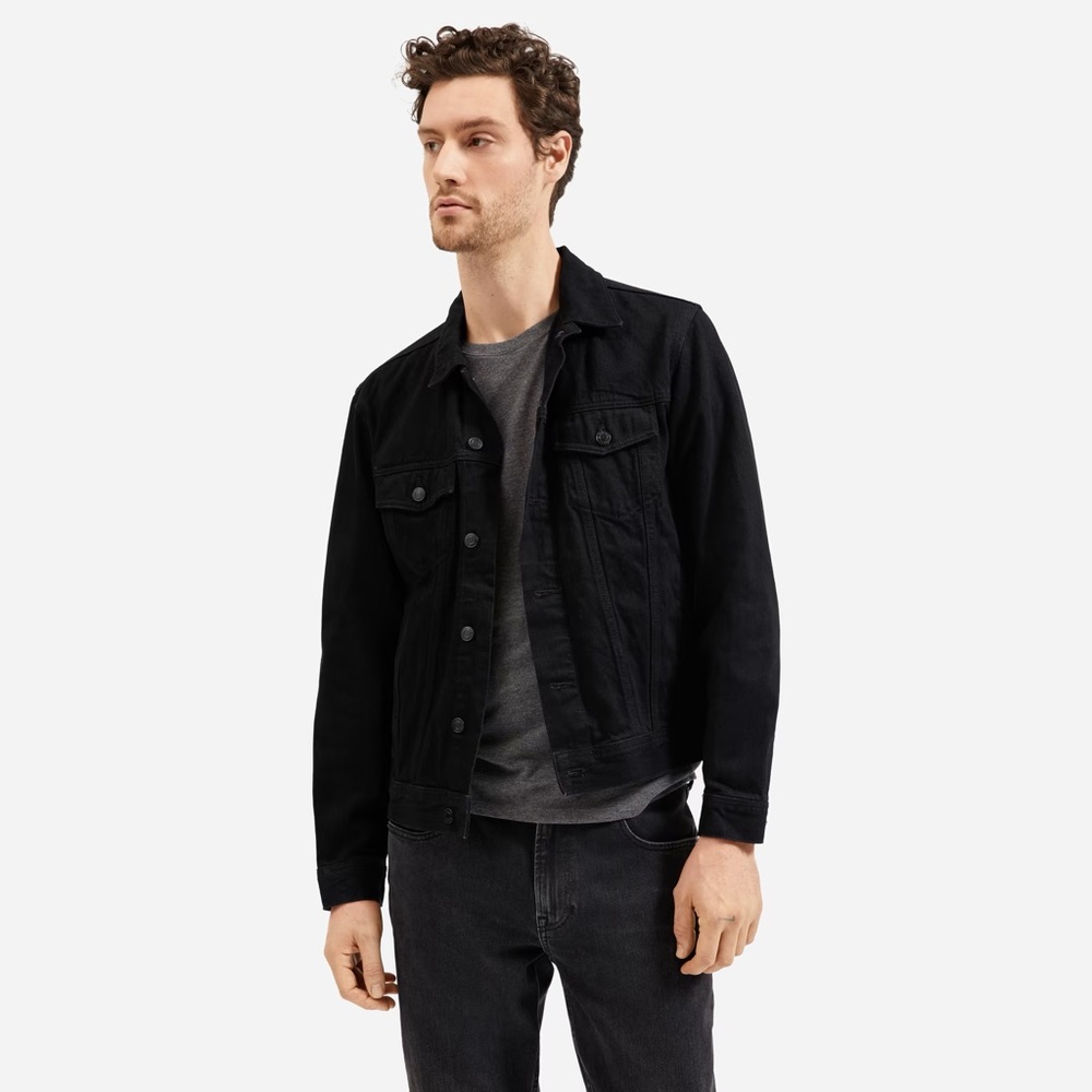 EVERLANE BLACK DENIM JACKET